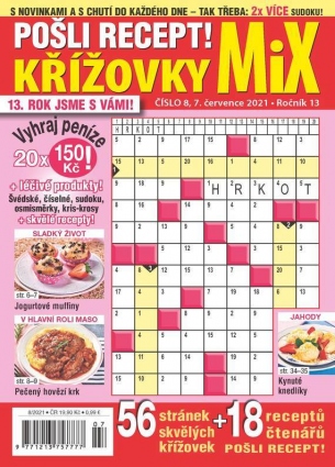 Pošli recept Křížovky MiX 8/2021