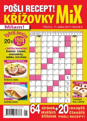 Pošli recept Křížovky MiX 2/2017