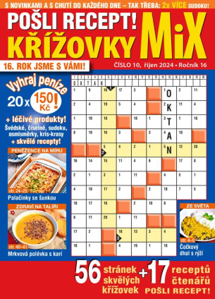 Pošli recept Křížovky MiX 10/2024