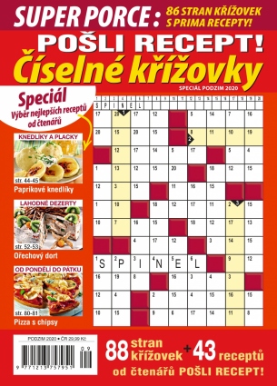 Pošli recept Superporce Číselné křížovky 3/2020