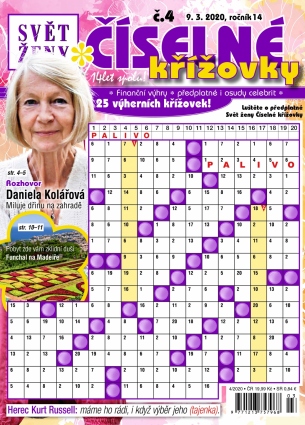 Svět ženy Číselné křížovky 4/2020