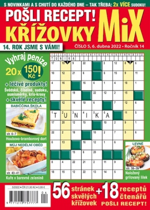 Pošli recept Křížovky MiX 5/2022