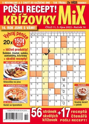 Pošli recept Křížovky MiX 11/2022