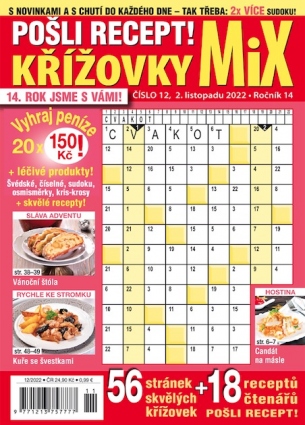 Pošli recept Křížovky MiX 12/2022