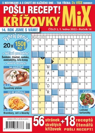 Pošli recept Křížovky MiX 2/2022