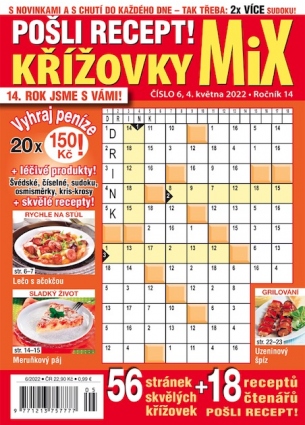 Pošli recept Křížovky MiX 6/2022