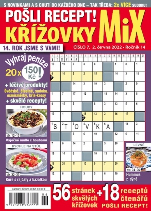 Pošli recept Křížovky MiX 7/2022