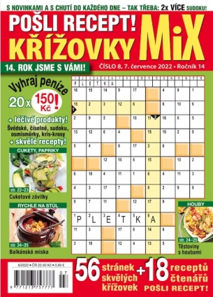 Pošli recept Křížovky MiX 8/2022