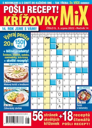 Pošli recept Křížovky MiX 9/2022