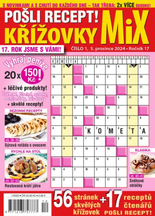 Pošli recept Křížovky MiX 1/2025