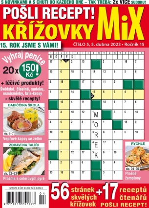 Pošli recept Křížovky MiX 5/2023