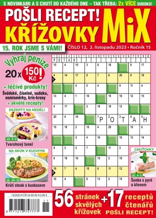 Pošli recept Křížovky MiX 12/2023