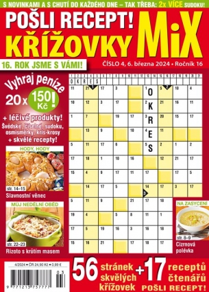 Pošli recept Křížovky MiX 4/2024