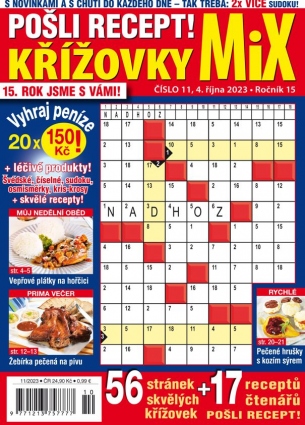 Pošli recept Křížovky MiX 11/2023