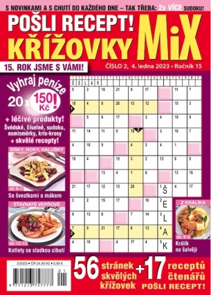 Pošli recept Křížovky MiX 2/2023